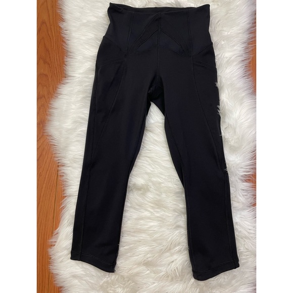lululemon athletica Pants - Lululemon Athletica High Rise Activewear Leggings 23" Crop Black Size 4?